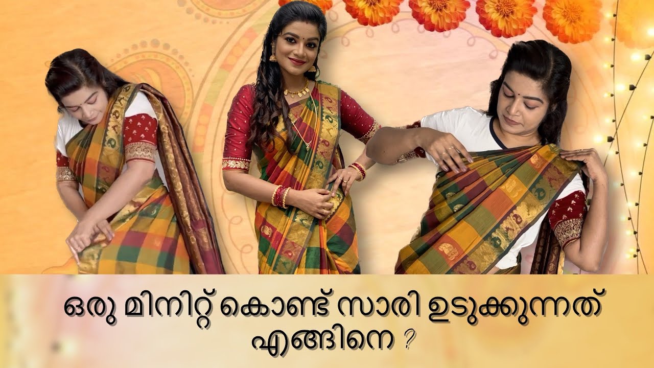 Malayalam Saree Draping Tutorial for Beginners | Tips & Tricks from Apsara
