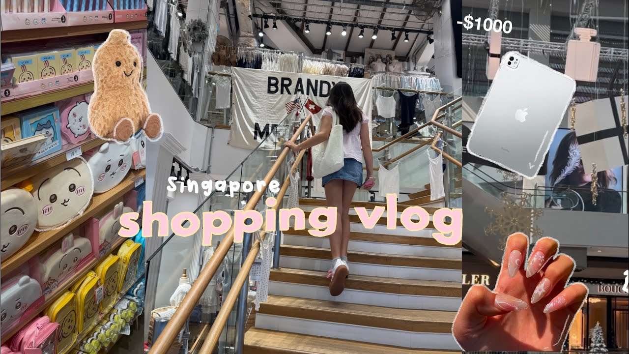 Singapore shopping vlog!⭐️|jellycats,brandy Melville,new iPad Pro and more!