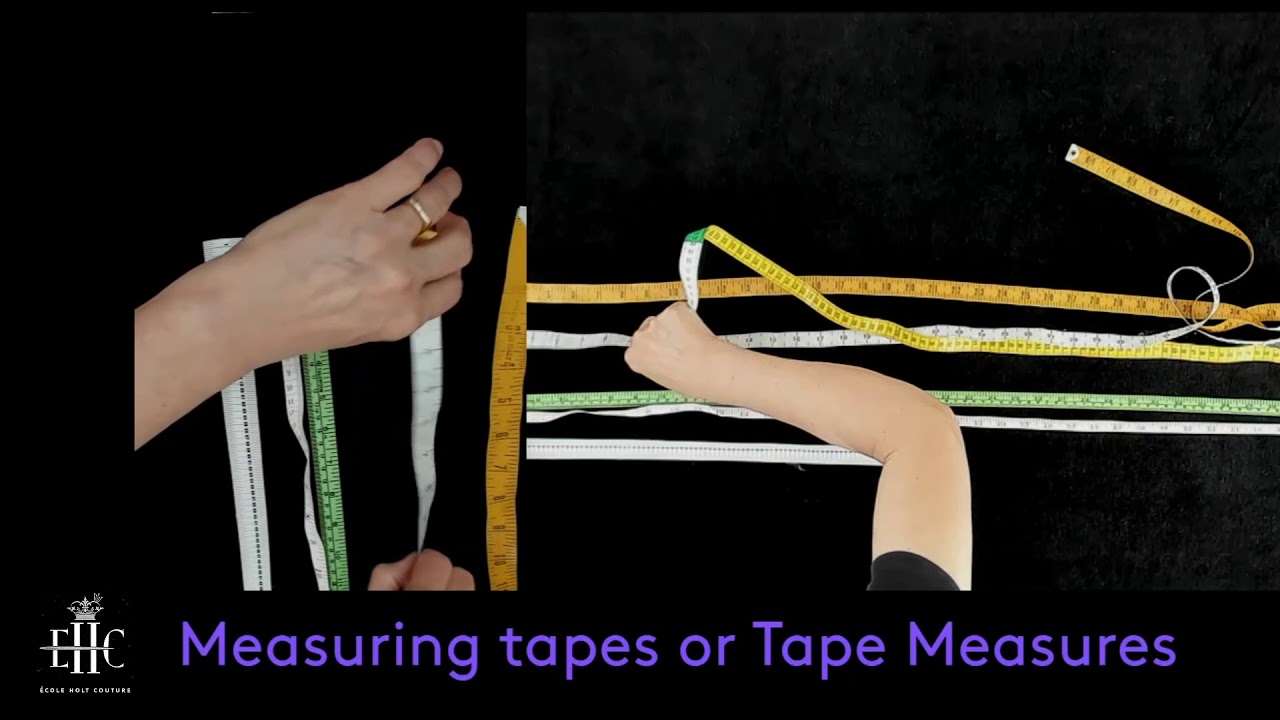 Measuring Tape - Ecole Holt Couture Introduction to Couture Sewing, basic tools and equipment.