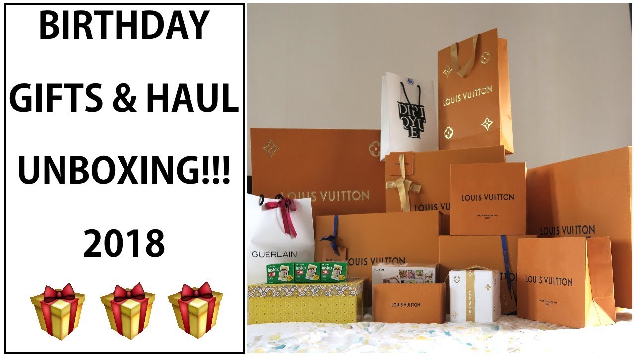 MY 2018 BIRTHDAY HAUL!!! | LOUIS VUITTON, GUERLAIN, DIPTYQUE
