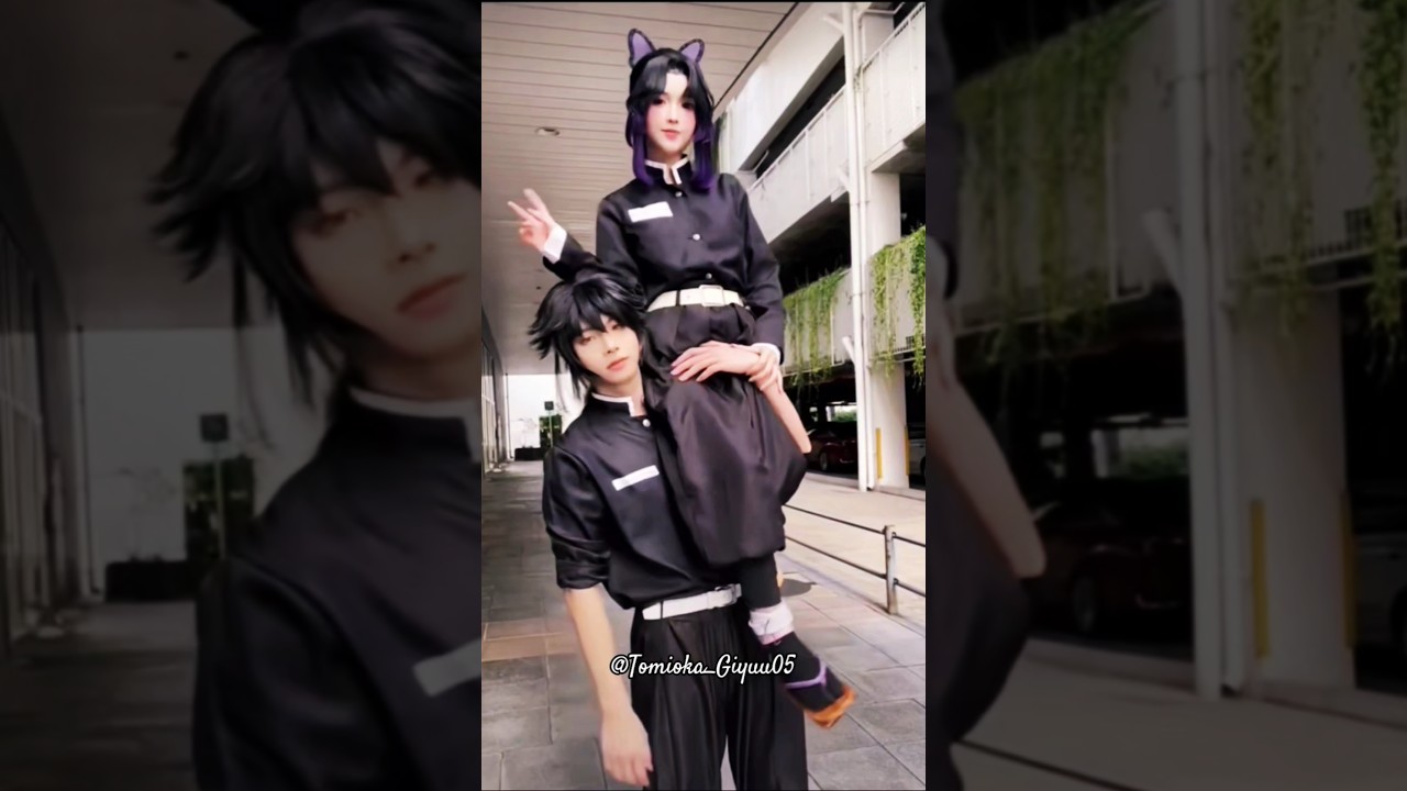 🌊 ~ Giyu Strength Feat. GiyuShino ~ 🌊 || #demonslayer #cosplay #shinobu #giyu #fyp #love #strength