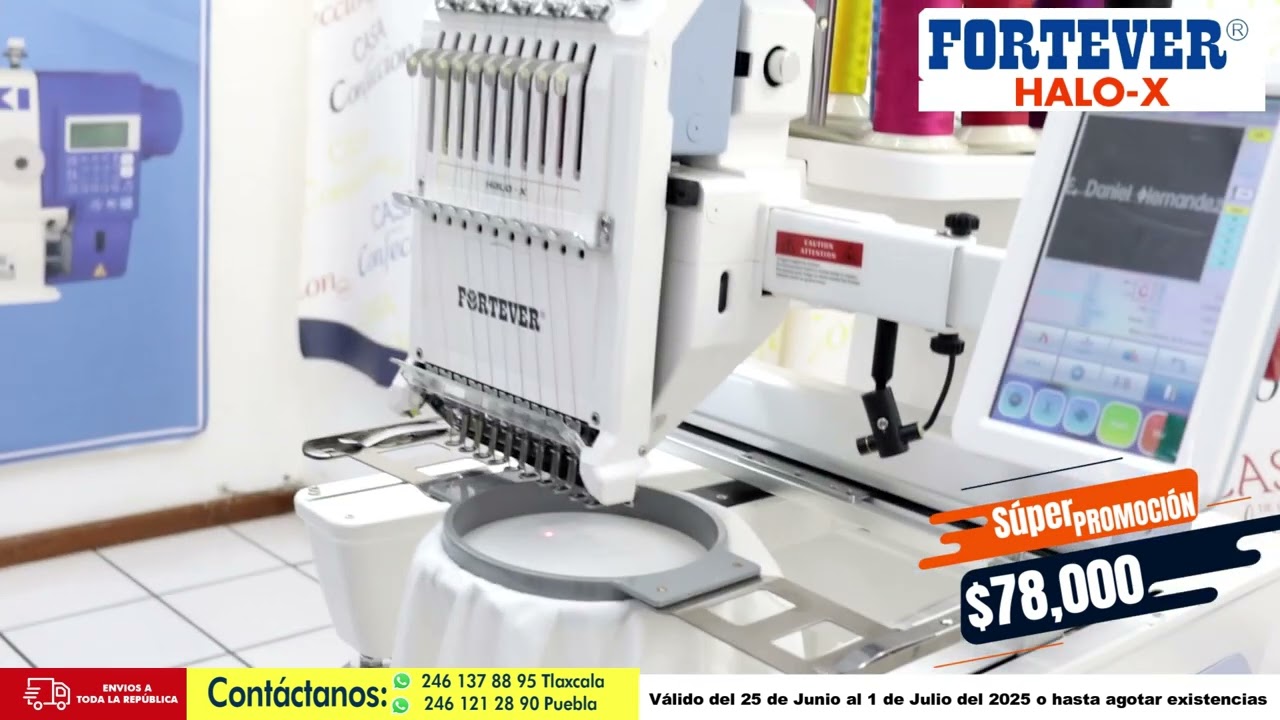 BORDADORA SEMI-INDUSTRIAL HALO-X "GRAN PROMOCION"