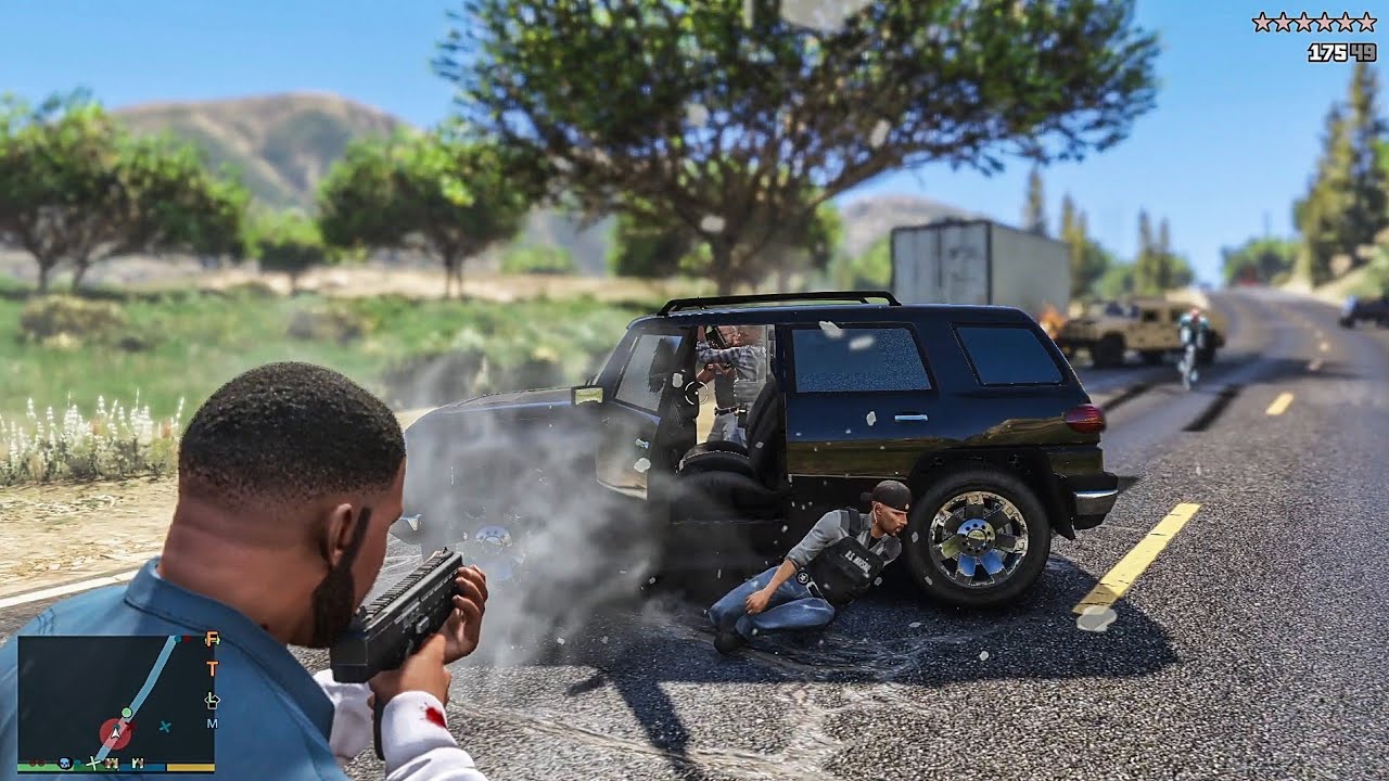 GTA 5 - Franklin's Radio Payoneer Onslaught + Ten Star Chase Escape [R.D.E 4.1.1]