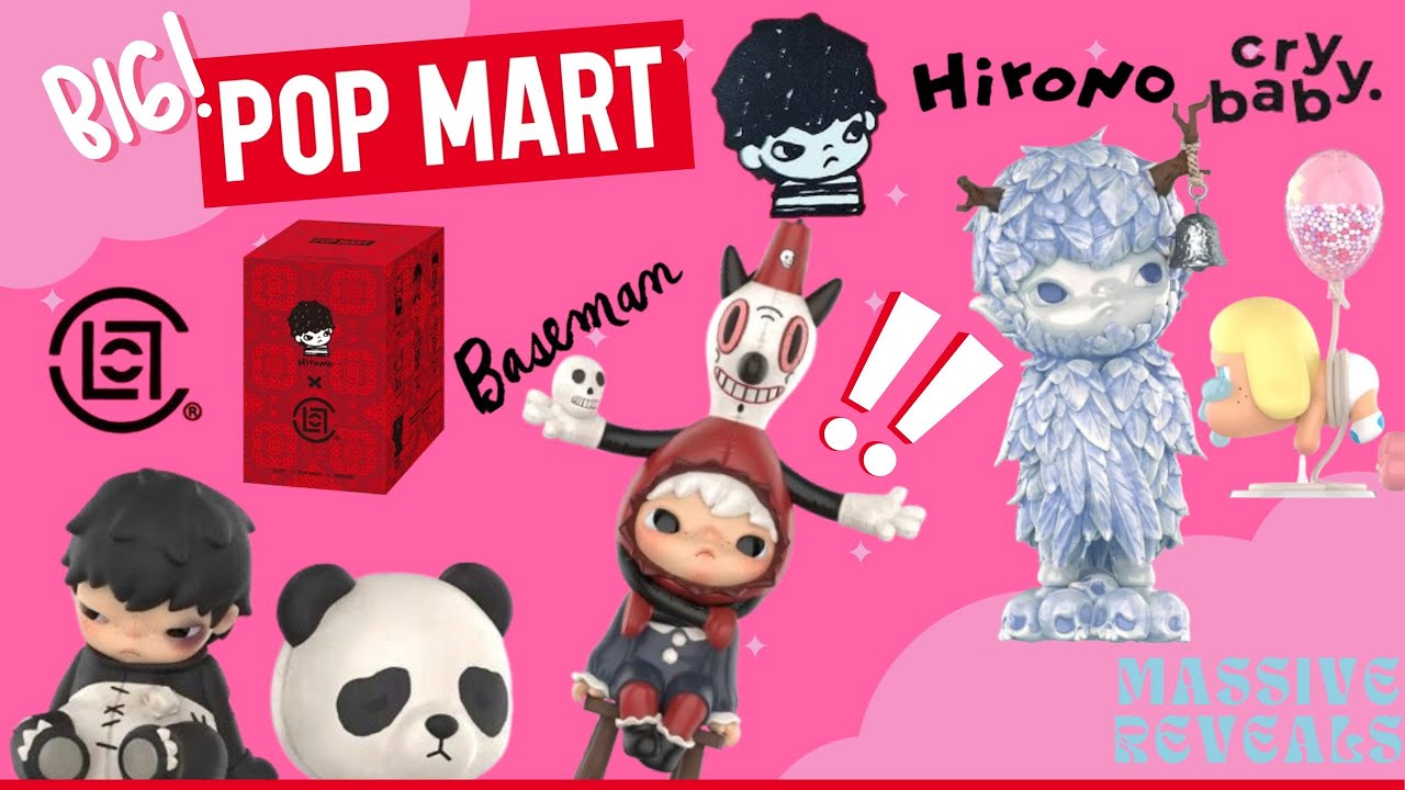 🤩 Ultimate PopMart Unboxing: Hirono Ceramic Feather, Gary Baseman, Clot  & Crybaby Collectibles! 🎁