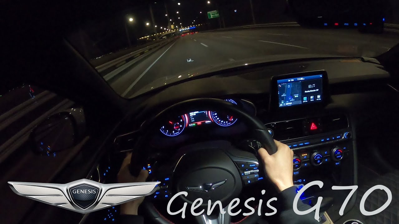 Genensis G70 2.0T POV NIGHTDRIVE BY NIGHTDRIVE & MUSIC