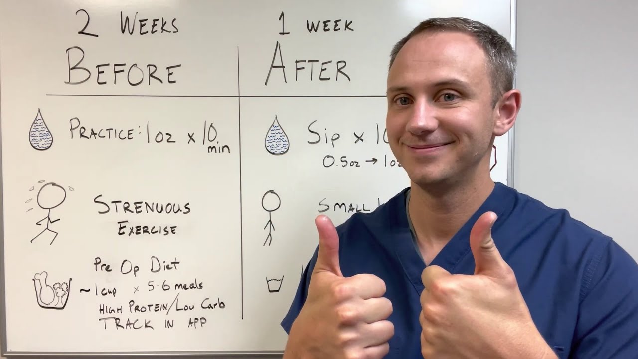 Preop Instructions from Dr. VanderWel