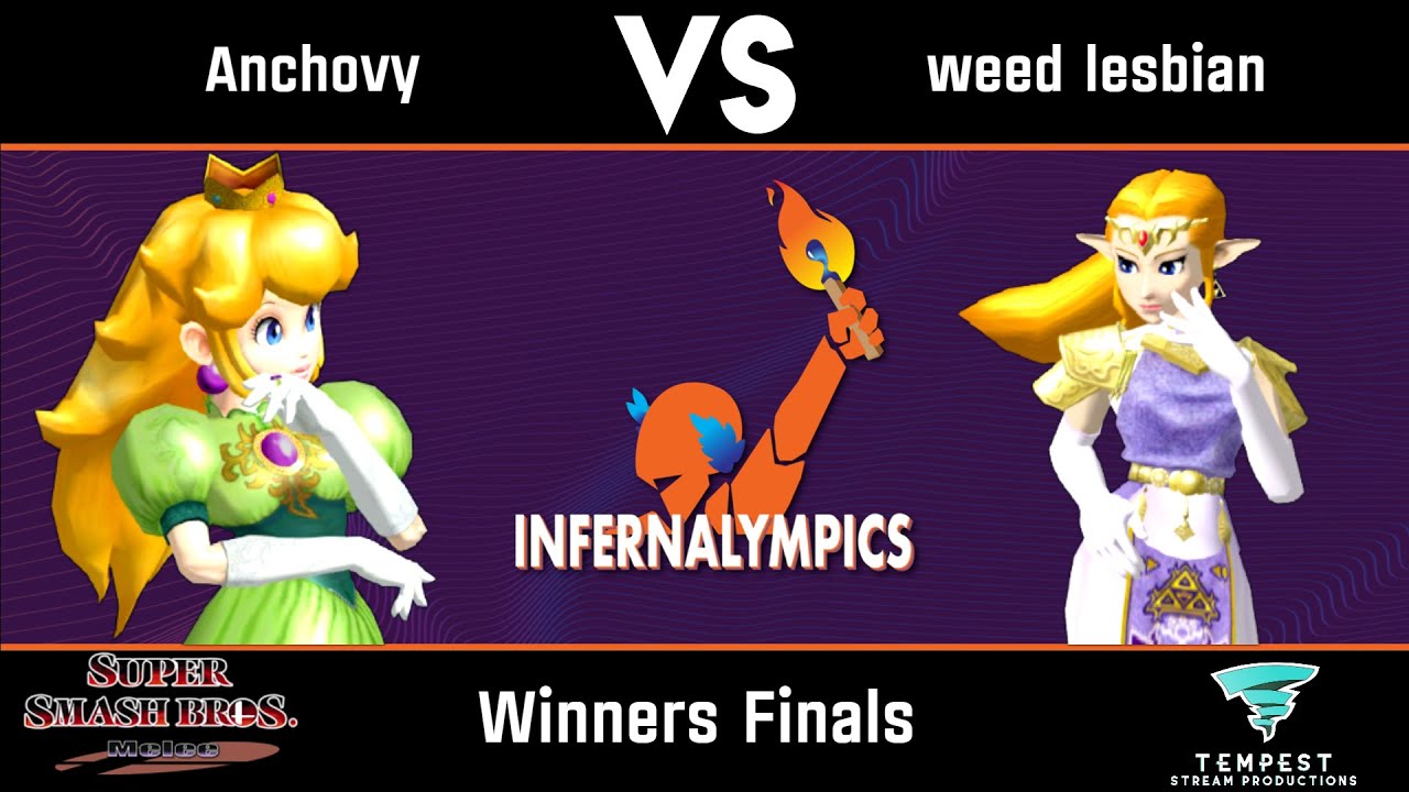 Anchovy (Peach) VS weed lesbian (Zelda) - Winners Finals - Domino Effect: Infernalympics