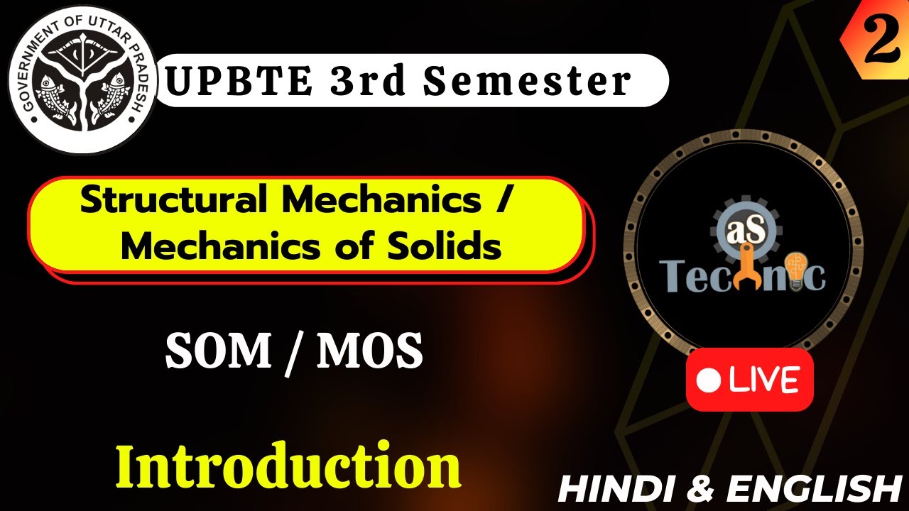 #2 Structural mechanics & MOS UPBTE 3rd semester | polytechnic civil 3rd semester | @AStechniclive