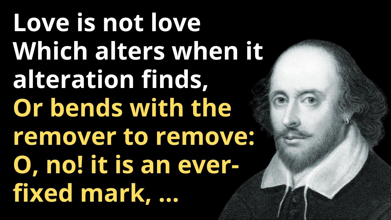 The Tow Best Love Sonnets By William Shakespeare (Sonnet 116 And Sonnet 18)