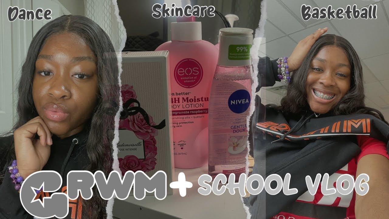 GRWM + SCHOOL VLOG🌟| skincare, music,school vlog, chit-chat!!
