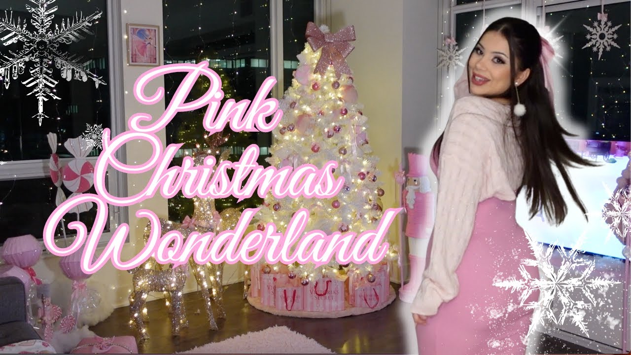 TURNING MY APARTMENT INTO A PINK CHRISTMAS WONDERLAND💖
