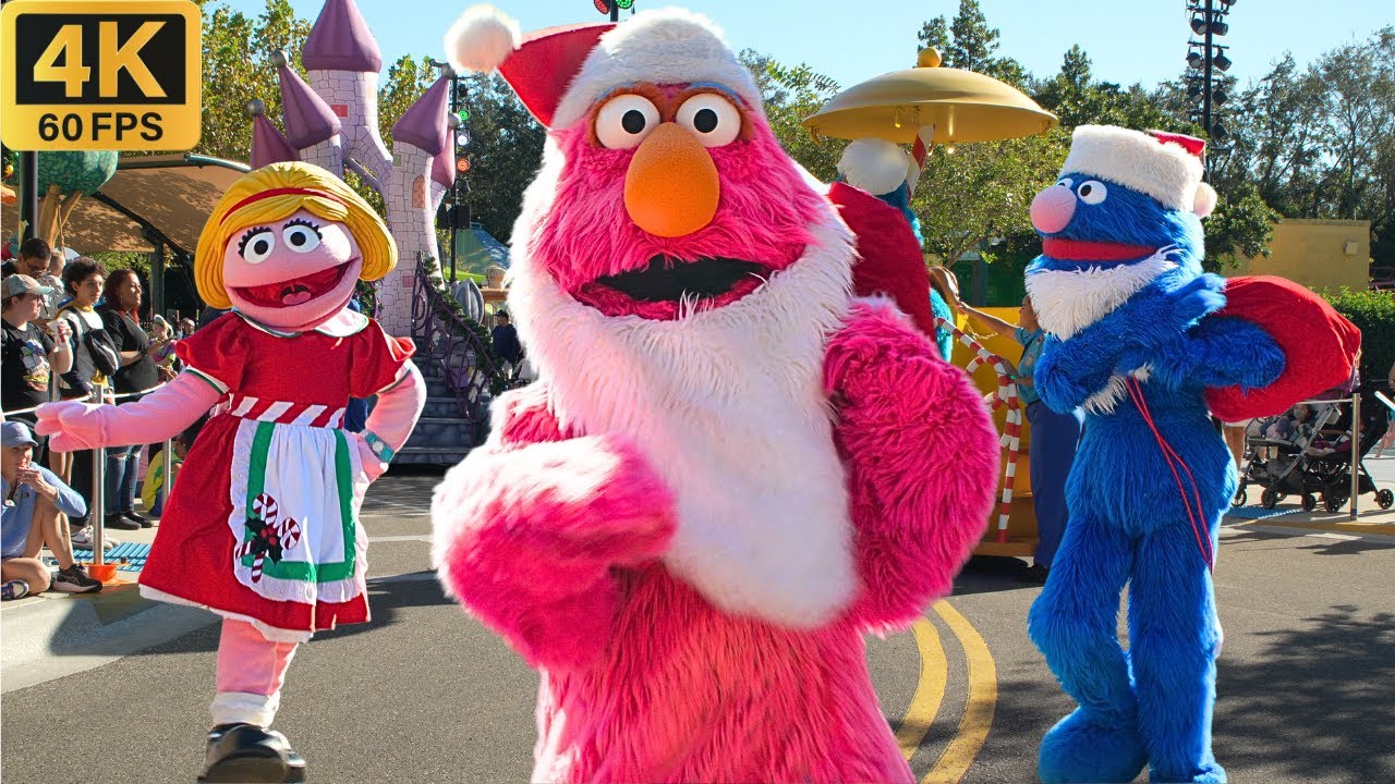Рождественский парад «Улицы Сезам 2024» в 4K — SeaWorld Orlando