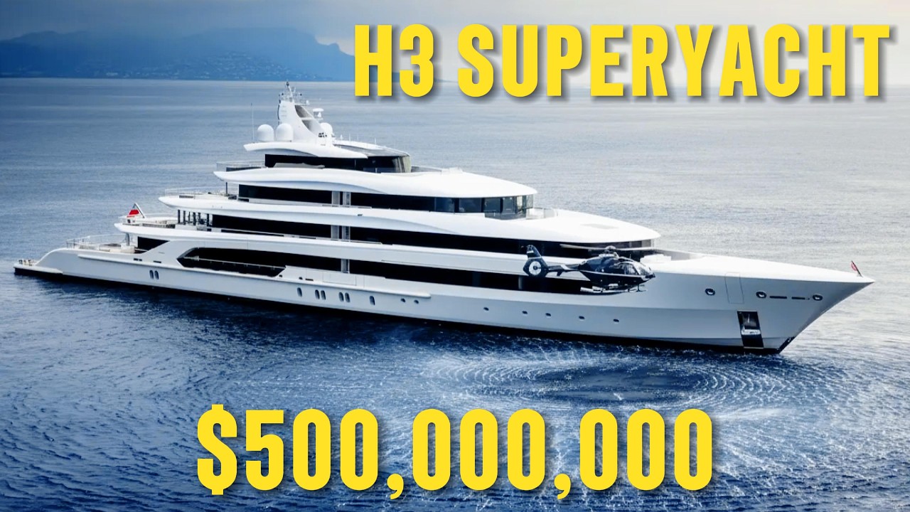 Внутри суперъяхты H3 стоимостью 500 000 000 долларов — самый роскошный плавучий дворец.