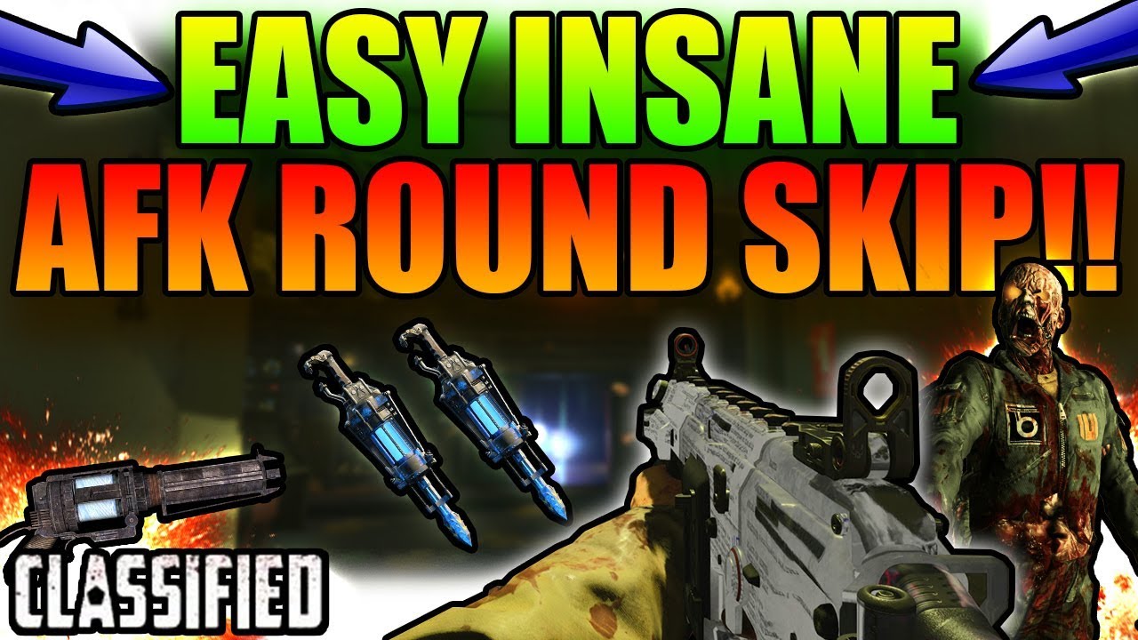 EASY INSANE *TRUE* AFK ROUND SKIP GLITCH ON CLASSIFIED!!(BO4 GLITCHES)