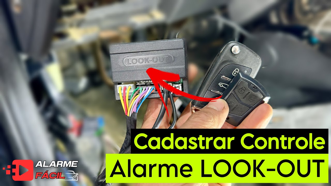 Cadastrar Novo Controle Alarme Look Out ✅