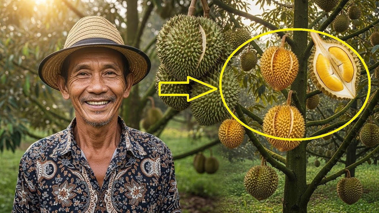 PANEN DURIAN DURI HITAM TANAH CADAS BERBATU DAN MUSANGKING, PANEN DURIAN KUALITAS BAGUS!!!