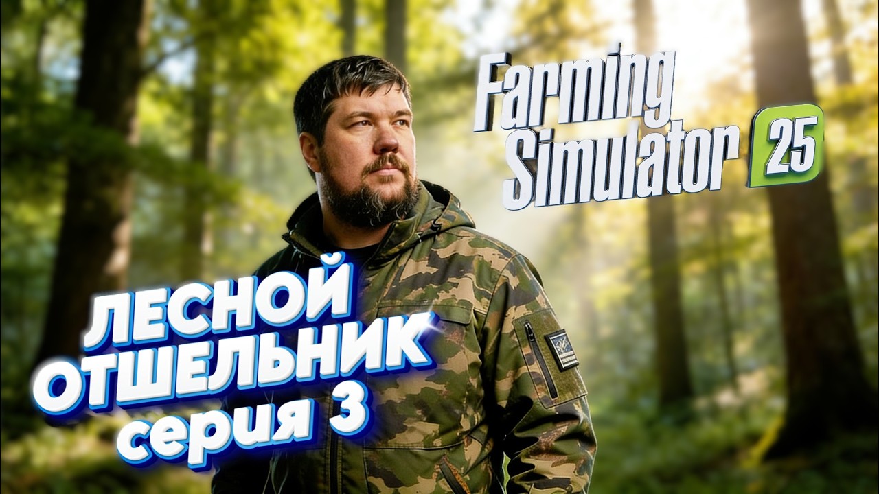 ЛЕСНОЙ ОТШЕЛЬНИК | ПЕРВАЯ УБОРОЧНАЯ | Farming Simulator 25 | Серия-3