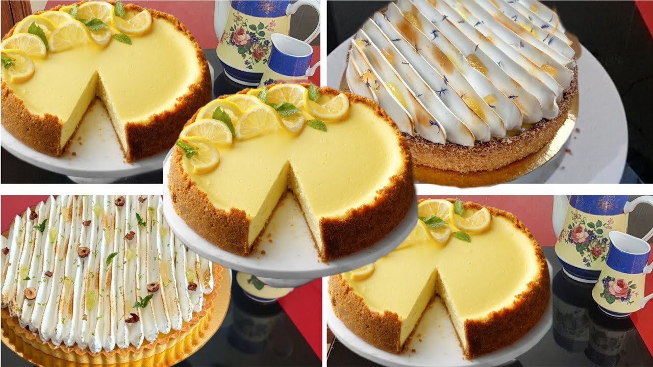 بدون فرن ولا عجين 🔥 حلوة الخمس دقائق  باش تفرحي حبابك😉 بكريمة حريرية وأفكار تزيين راقية  ,lemon pie 