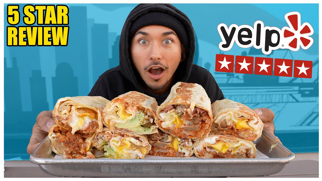 Eating At The BEST Reviewed Breakfast Burrito Restaurant In Los Angeles... (5 STAR)