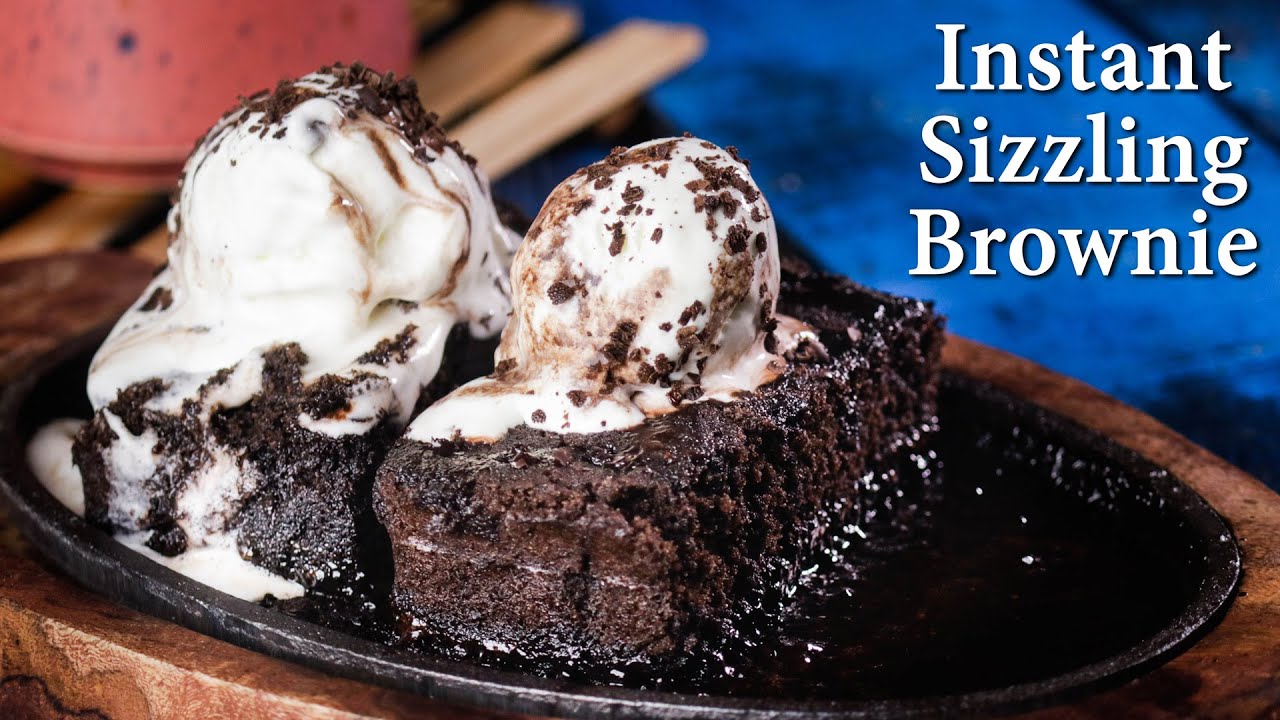 2 मिनट में बनाइये Instant Chocolate Sizzling Brownie | Dessert | Tupperware
