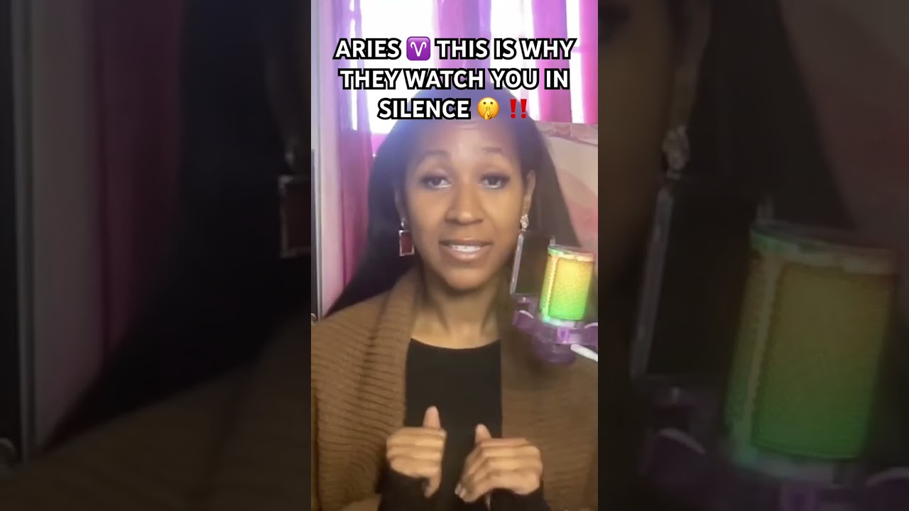 ARIES ♈️ THIS IS WHY THEY WATCH YOU IN SILENCE!🤫 #arieshoroscope #zodiacwhisperer #ariestarot