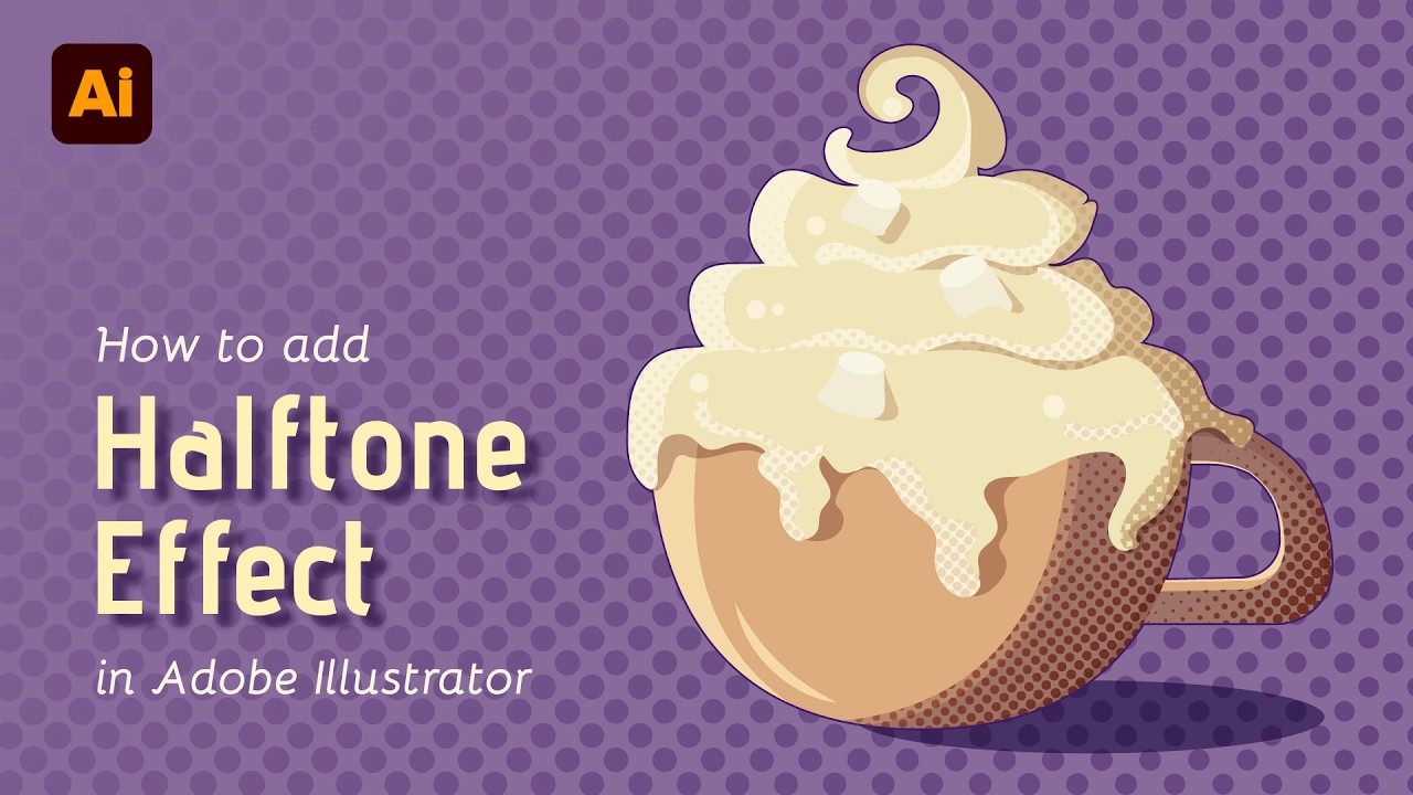 Adobe Illustrator для начинающих: 2 способа добавить эффект полутонов к вашим иллюстрациям