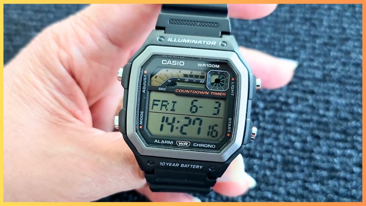 Обзор часов Casio WS1600H за 27 долларов — срок службы батареи 10 лет.