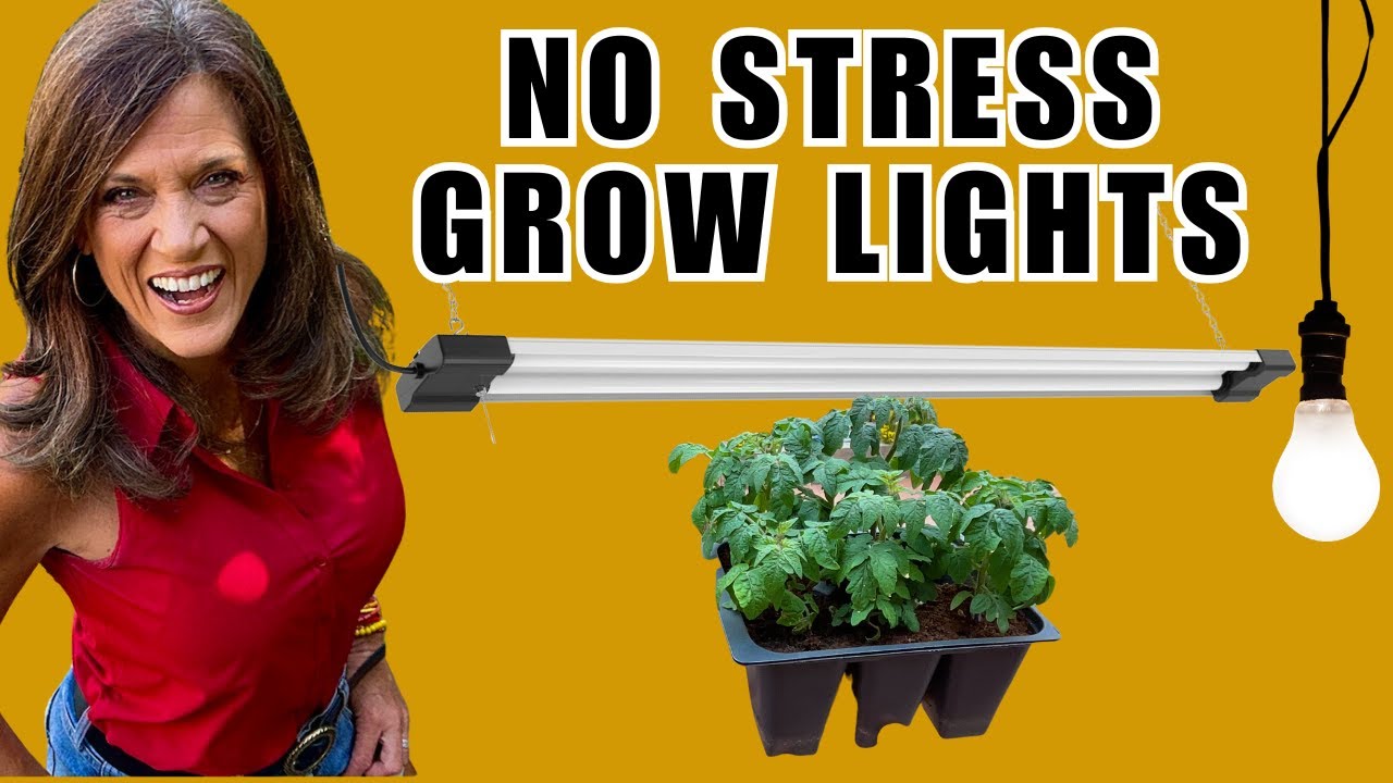 NO STRESS DIY Grow Lights: Quick, Simple & Inexpensive-for Indoor Seed Starting