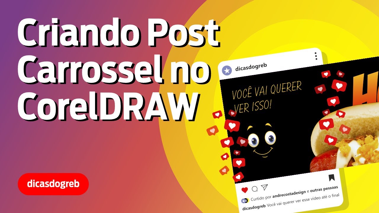 Criando Post Carrossel para o Instagram no CorelDRAW