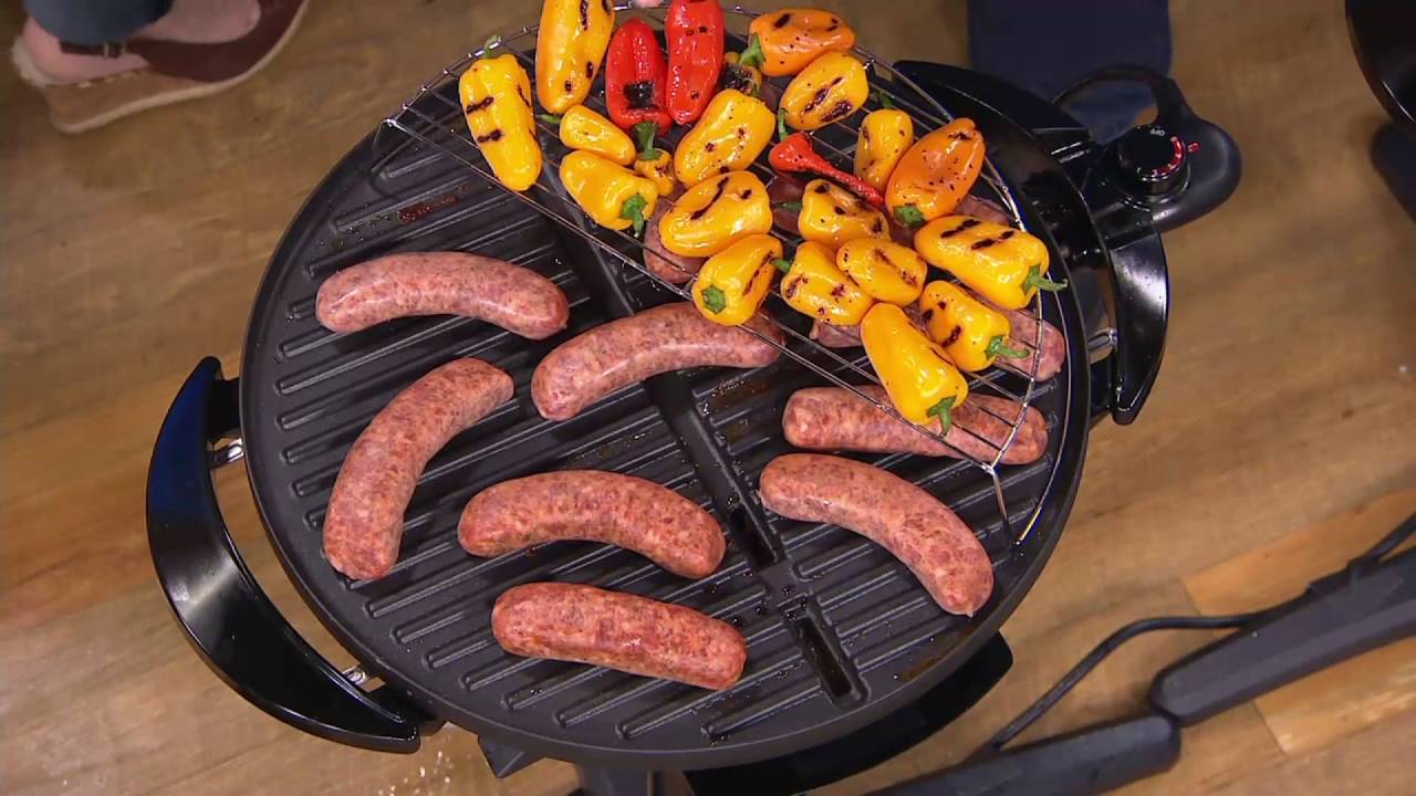 George Foreman 15 Serving Indoor/Outdoor Grill with Grill Cover on QVC