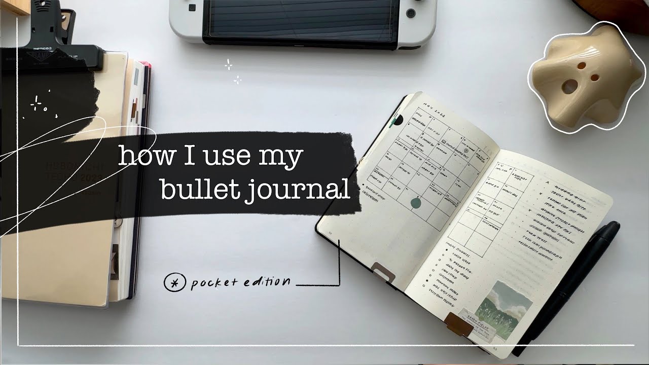 как я использую свой карманный bullet journal | LindseyScribbles