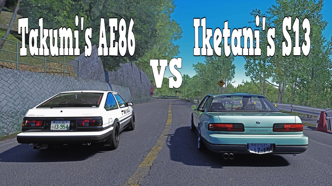 AE86 ⚡ S13 Initial D | Usui Pass Touge Battle | Assetto Corsa