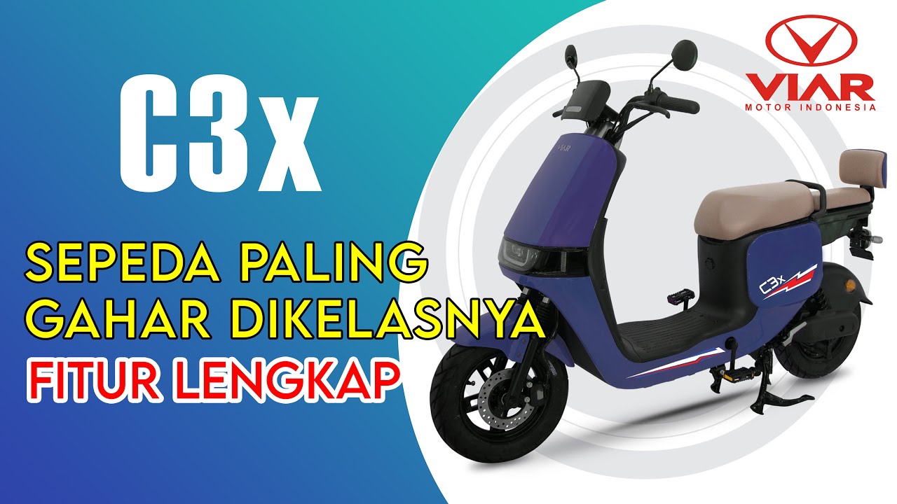 Review singkat Sepeda Listrik terbaru Viar C3X tangguh bertenaga