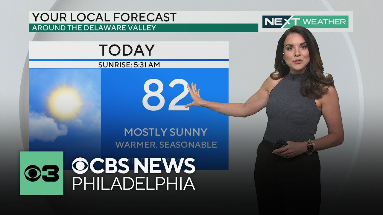 Seasonable and sunny weather around Philadelphia before region heats up