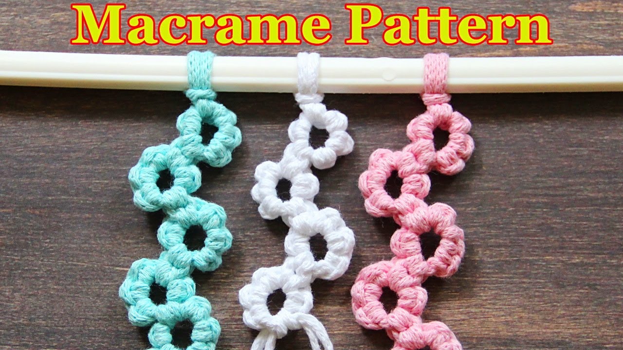 Macrame Pattern Tutorial Step by step for beginners! | Tutorial de padrão de macramê Passo a passo!