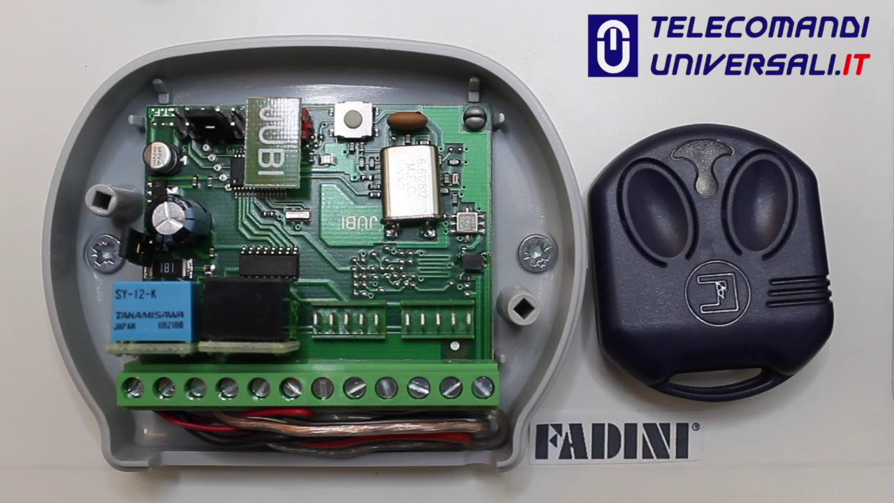Come Programmare un telecomando Fadini Jubi 433 direttamente dalla ricevente radio