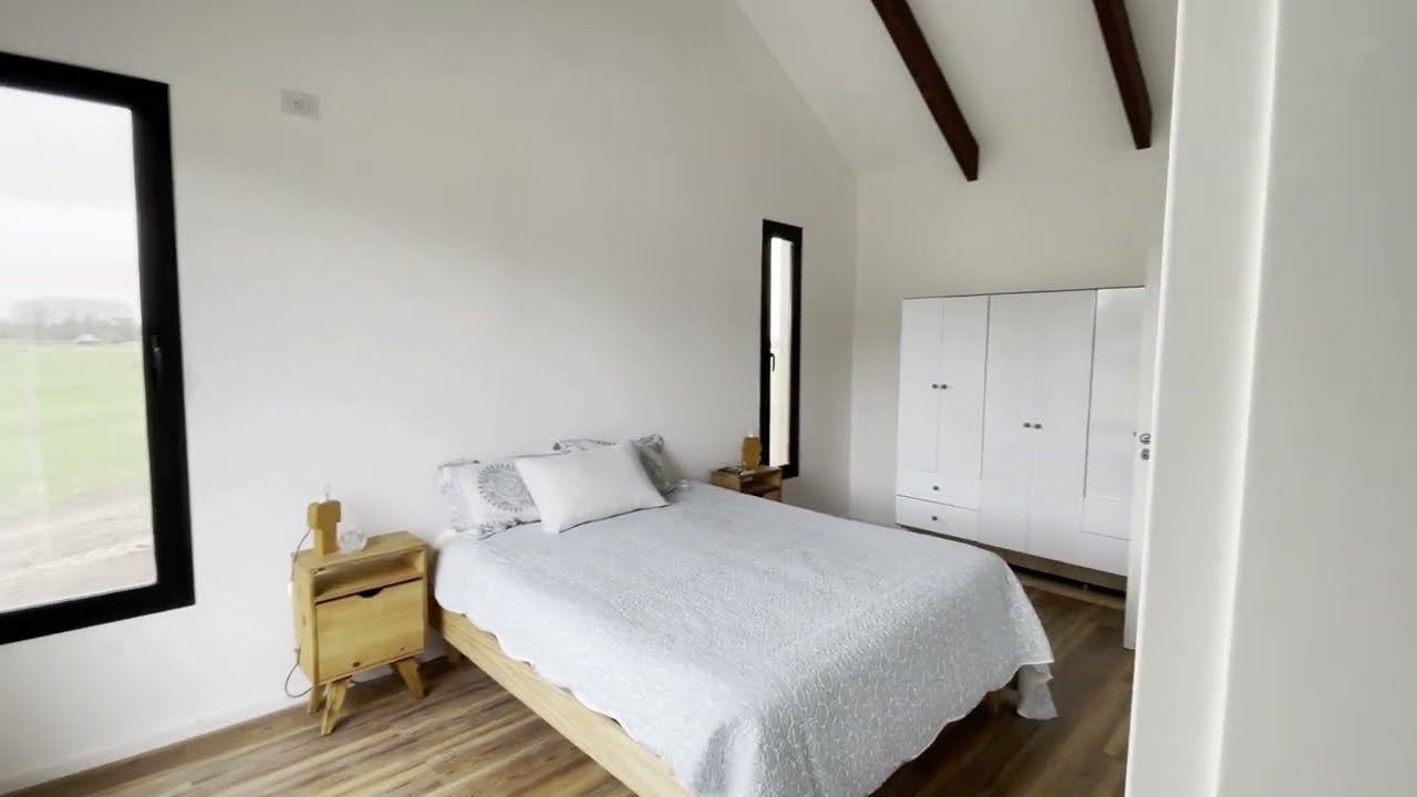 Casa de campo de 142 m2 construida en wood frame