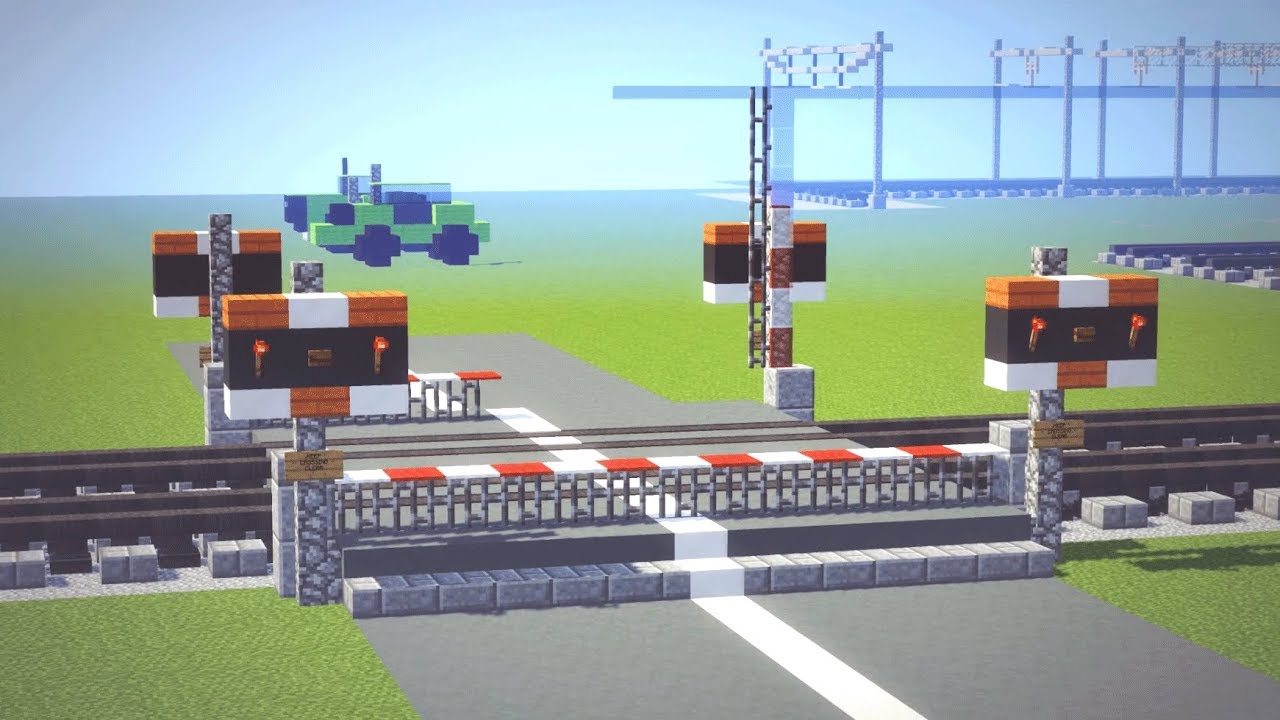 Minecraft UK Level Crossing Tutorial