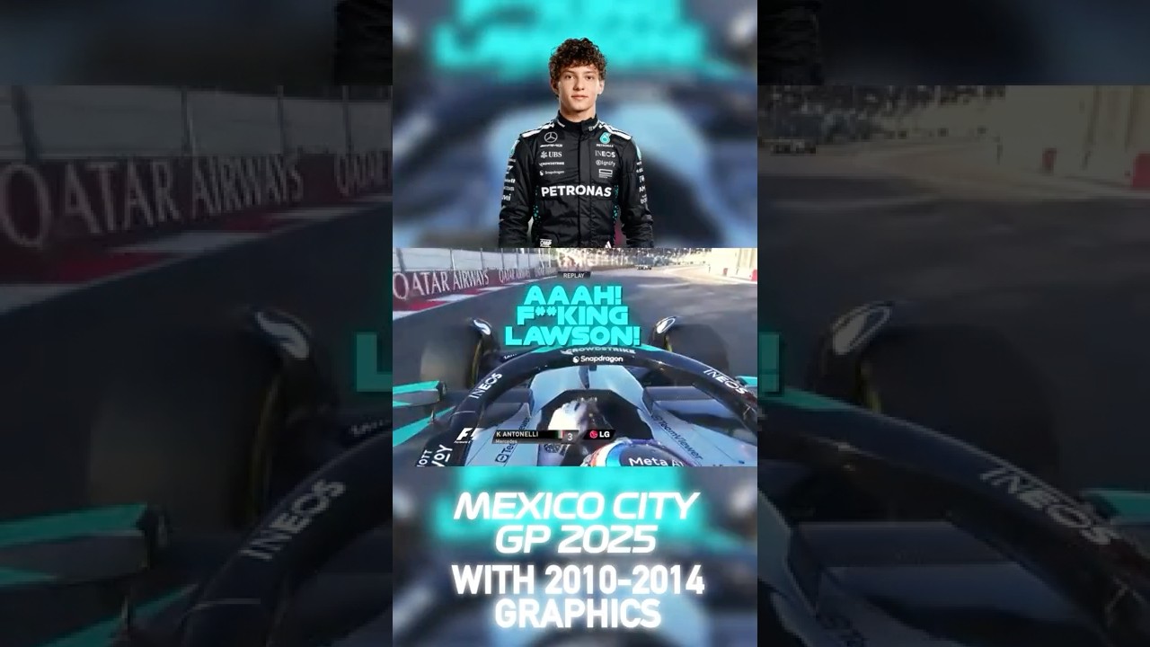 🏎️ 🤬 ANGRY TEAM RADIO Кими Антонелли | Гран-при Мехико 2025 года с графикой 2010-2014 годов 
