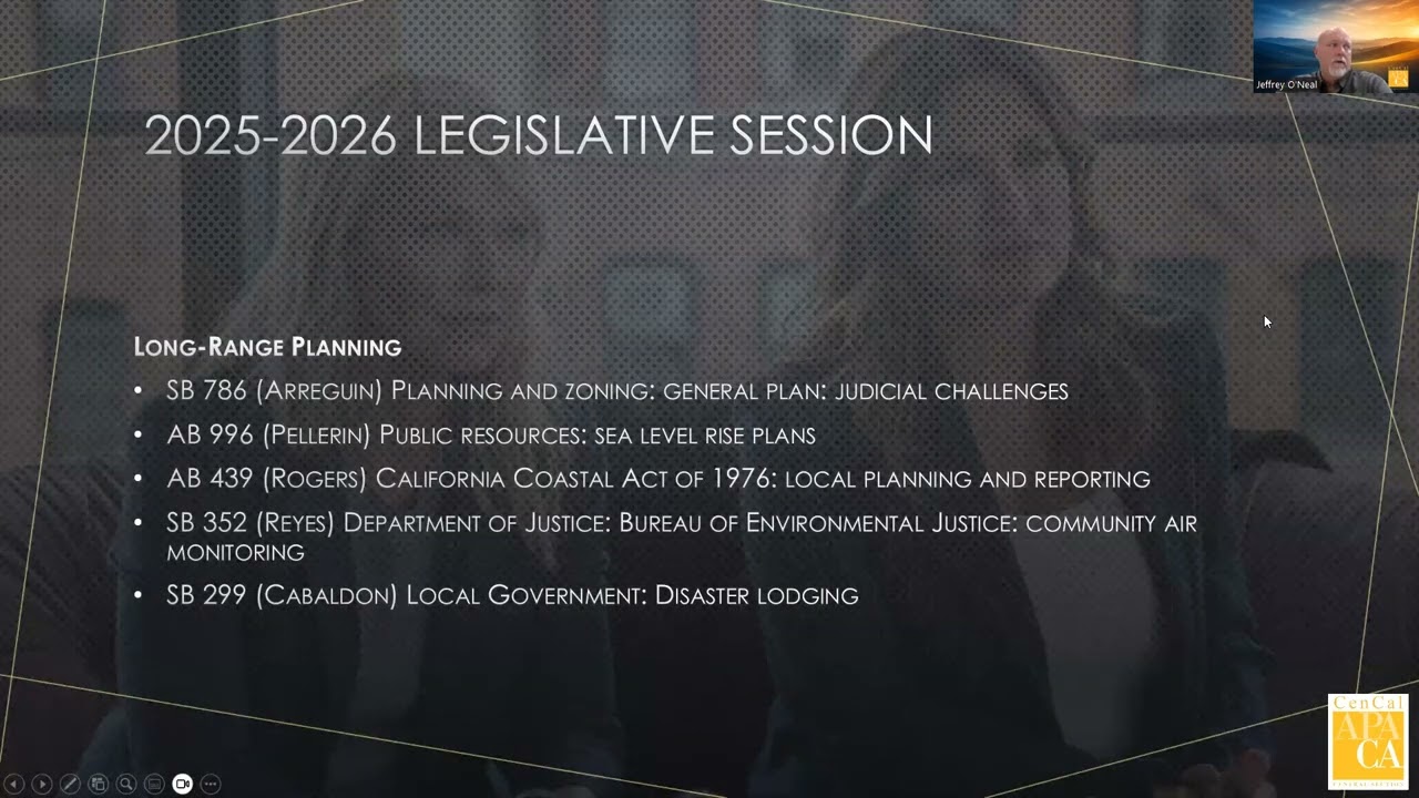 CenCal APA Law & Order: Legislative Update Webinar (2/25/26)