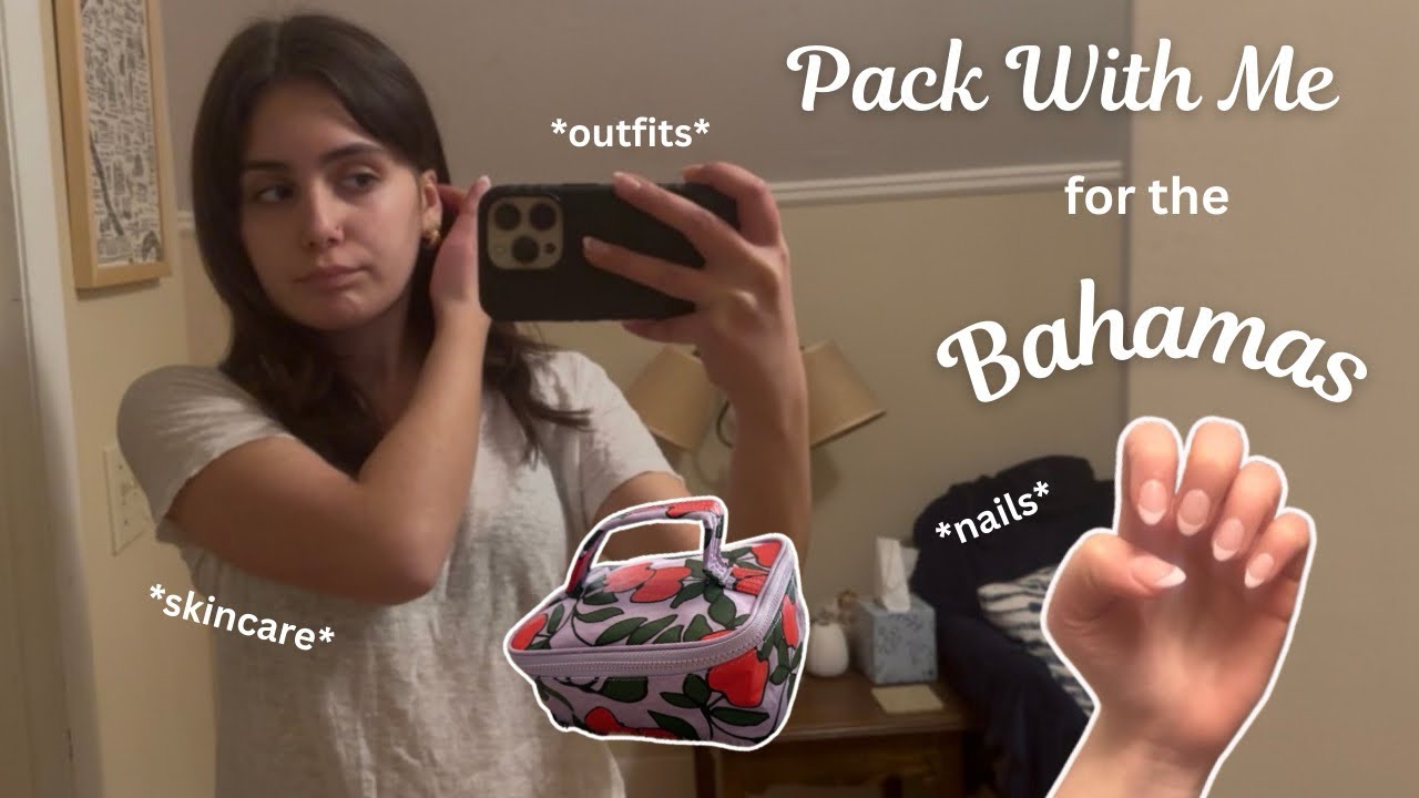 PACK + PREP w/ me for VACA ☆ cute outfits, nails, skincare, essentials