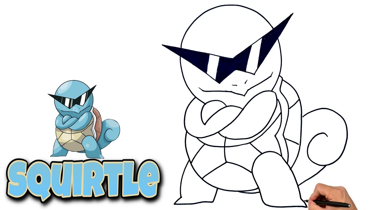 How To Draw SQUIRTLE | Pokemon | Step By Step #squirtle #pokemondrawing