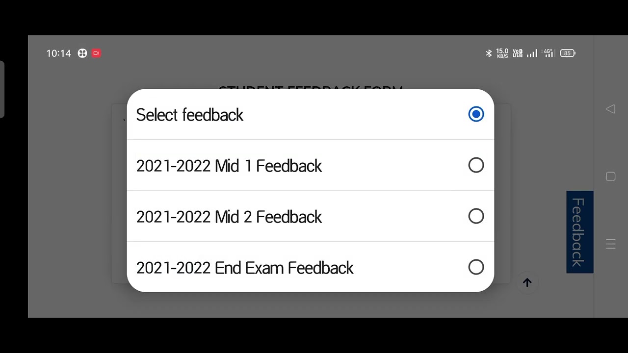 HOW TO GIVE STUDENTS FEEDBACK IN SBTET PORTAL