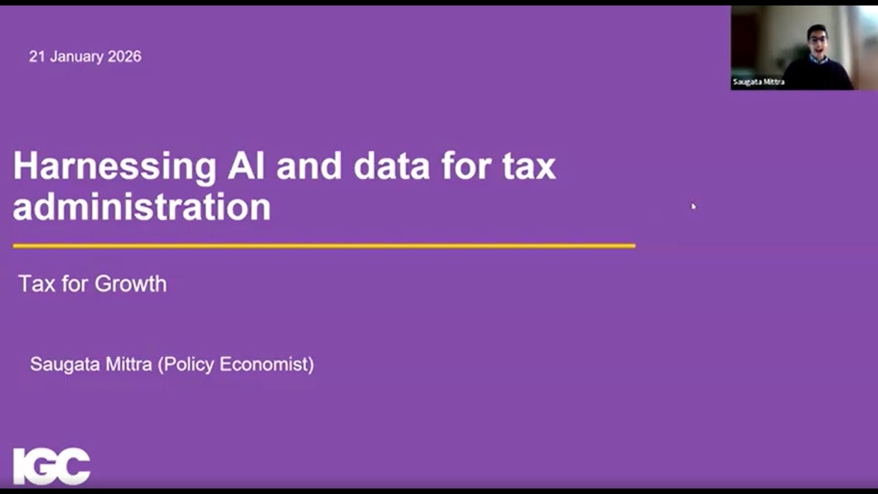 Harnessing AI and data for tax administration | International Growth Centre