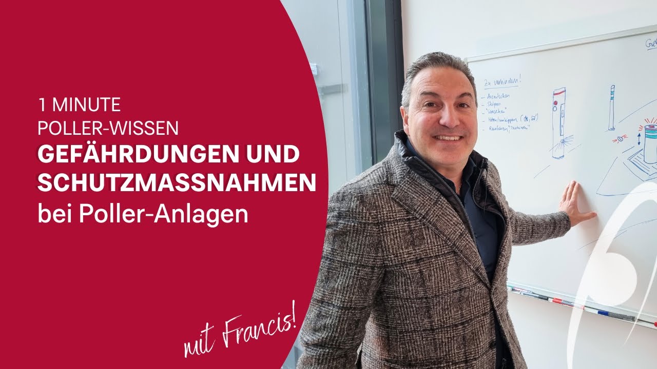 Welche Gefährdungen und Schutzmassnahman musst du bei deiner Poller-Anlage beachten?
