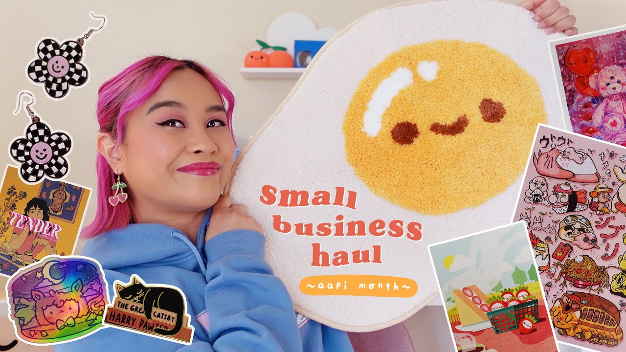 ☁ small business haul ☁ cute prints, accessories, home decor, + more!