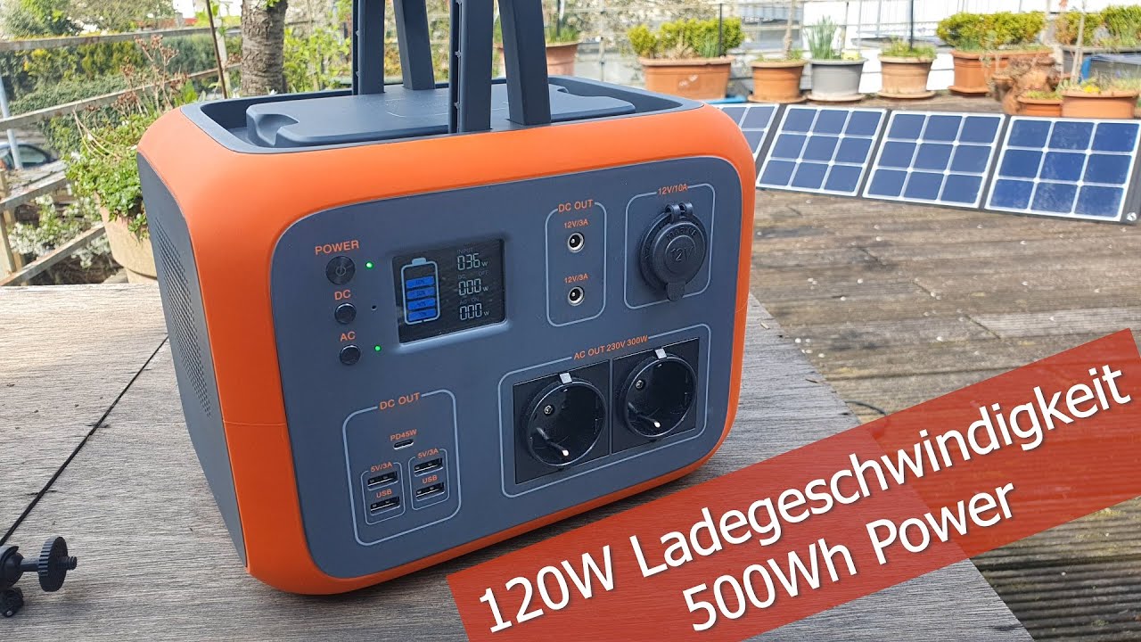 AC50 PowerOak Vorstellung / 500Wh Power Station (120W Solar!)