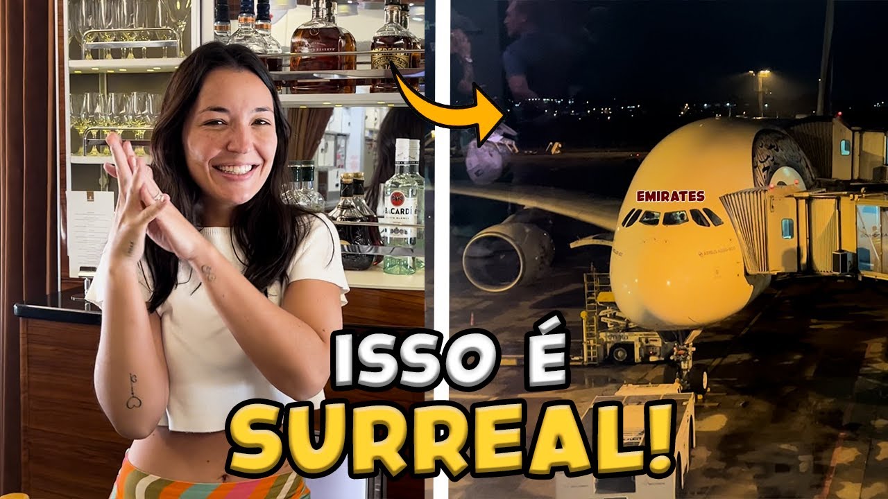 VOAMOS NA CLASSE EXECUTIVA DO MAIOR AVIÃO DO MUNDO- A380 🤩 | Bia Napolitano