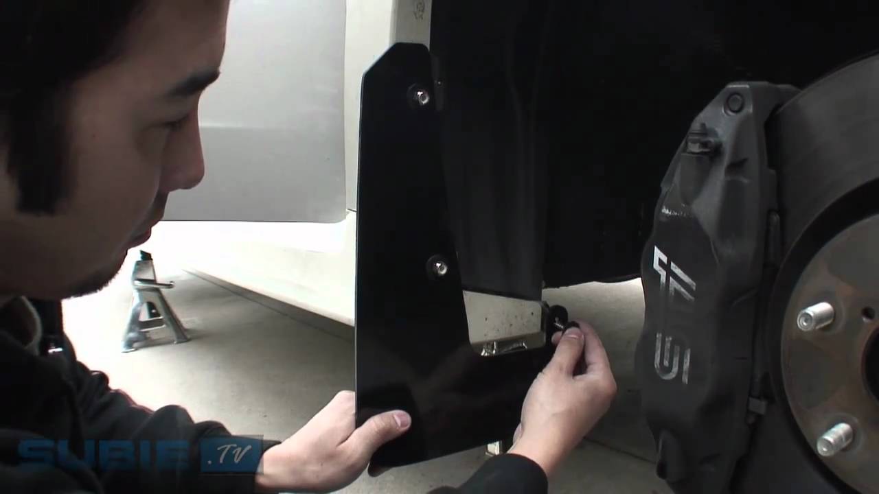 Rally Armor Urethane Mudflap Install - 2011 Subaru WRX STi Sedan