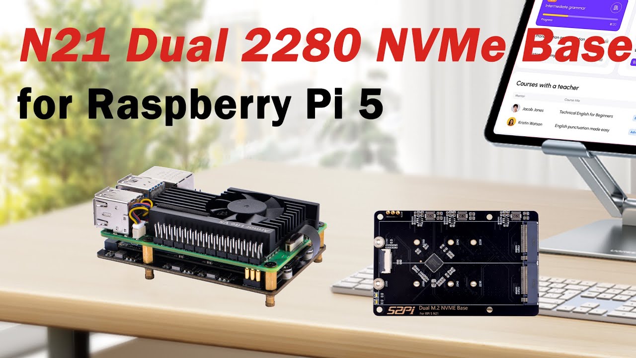 N21 Dual 2280 NVMe Base for Raspberry Pi 5 Tutorial